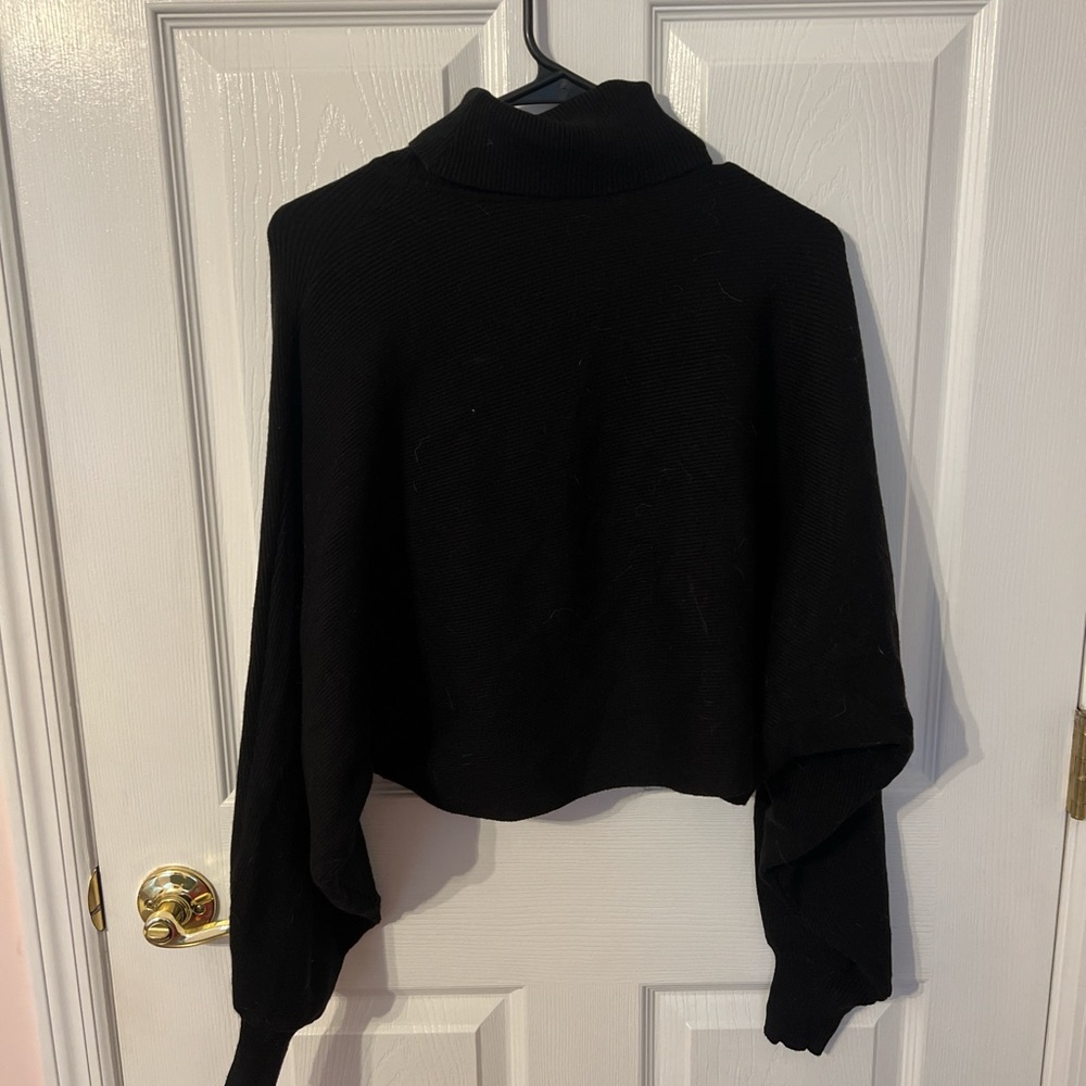 Windsor Classic Black Turtleneck Sweater